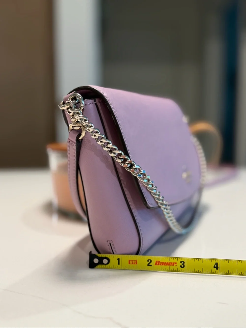 kate spade Lavender Leather Chain Shoulder Crossbody